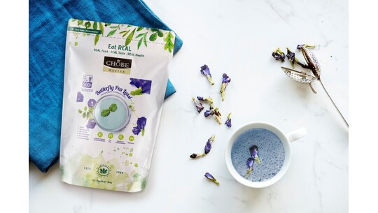 What is Chobe Master Butterfly Pea Lassi?