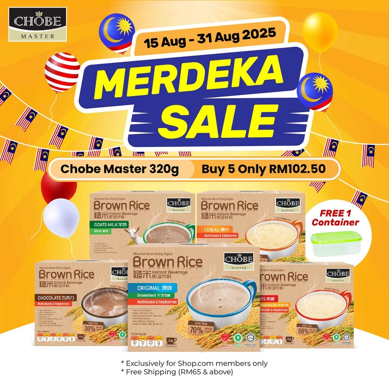 [Merdeka Sales] Buy 5 Chobe Master, Free 1 Container
