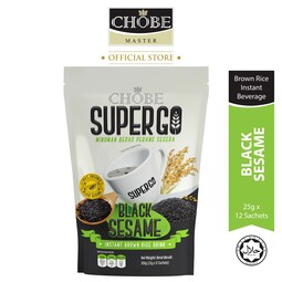 CHOBE SUPERGO Instant Brown Rice Drinks - Black Sesame (25g x 12's)