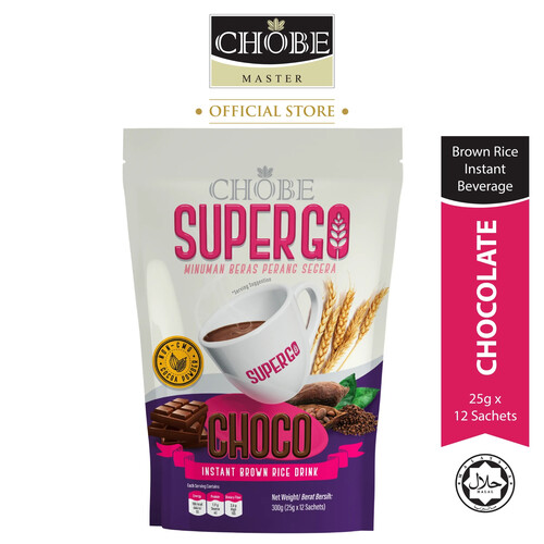 CHOBE SUPERGO Instant Brown Rice Drinks - Choco (25g x 12's)