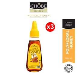 CHOBE Pure Polyfloral Honey (200g x 3)
