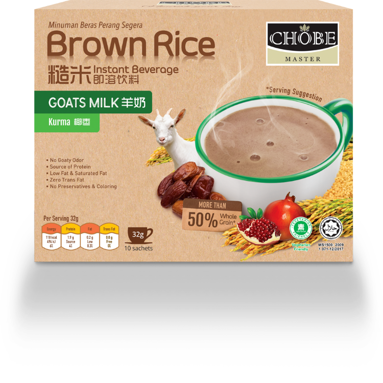 Chobe Master Instant Brown Rice Drink Goats Milk Kurma